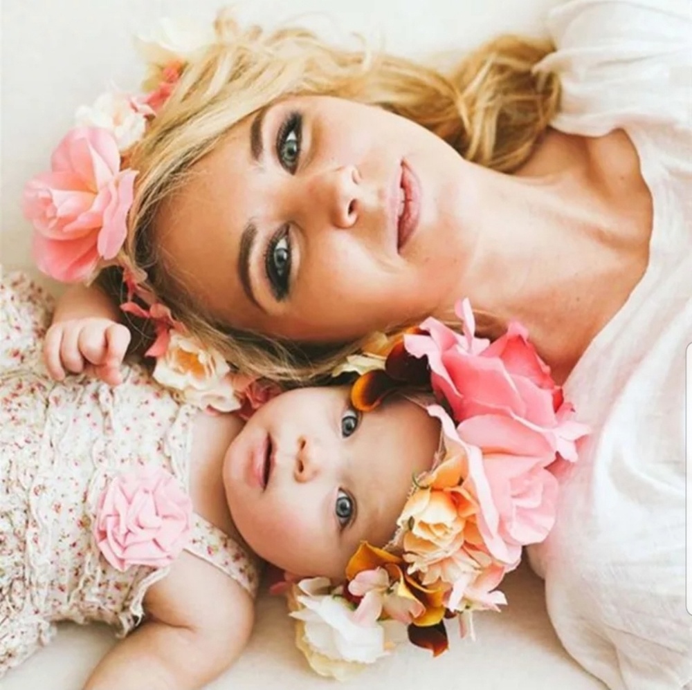 Mom Baby Matching Flower Headband Mother Baby